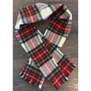Lochcarron Plaid Scarf Pringle Made in Scotland WDW Disney Tag Wool